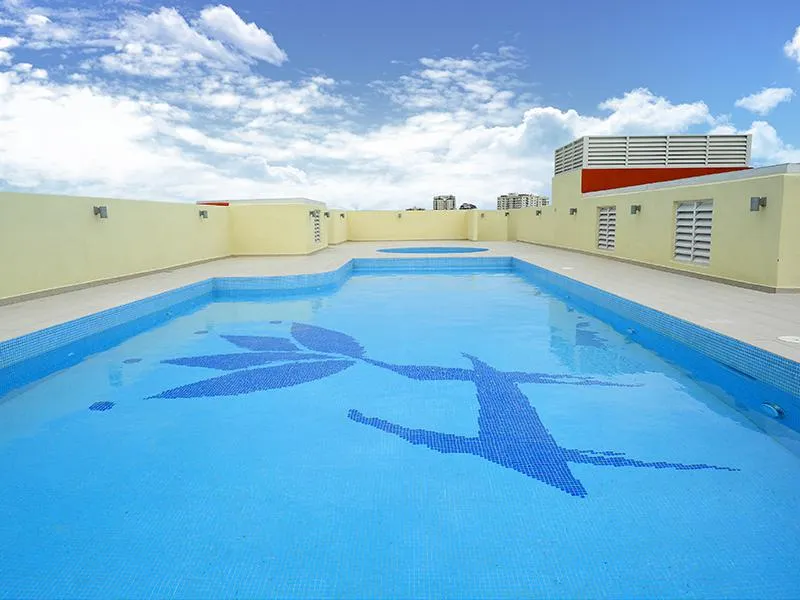 Rooftop swimming pool at Hallmark Crown Hotel Melaka