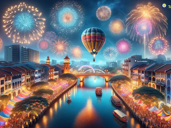 Melaka's Spectacular End-of-Year 2023-2024 Countdown Celebrations